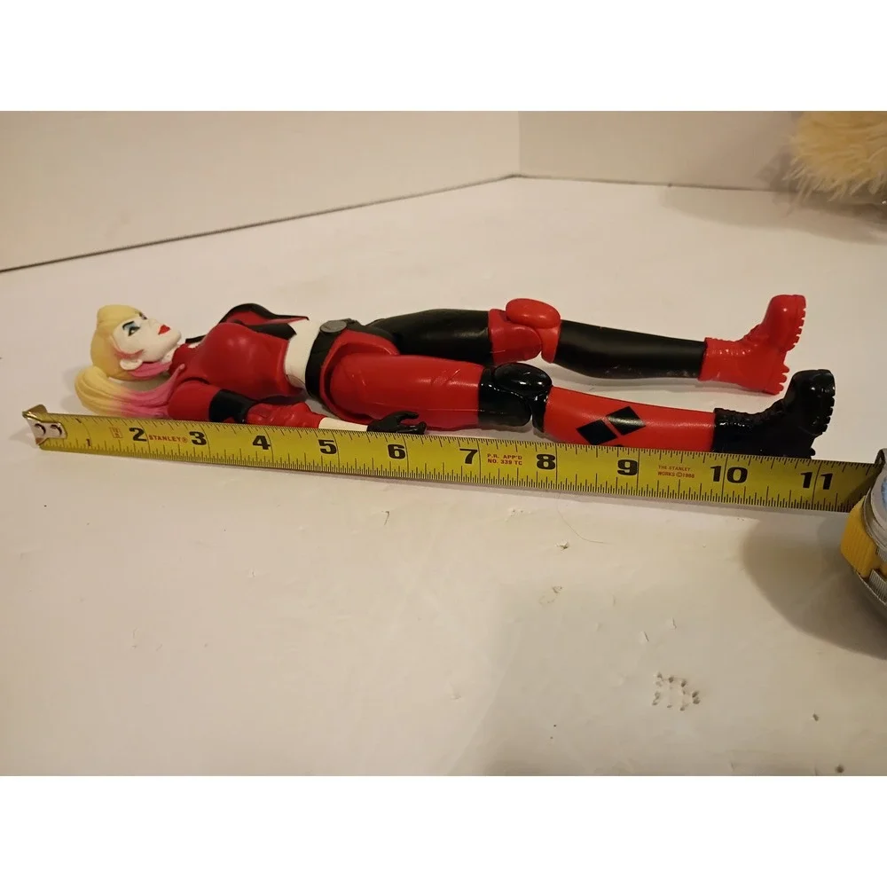 Mattel DC Comics Harley Quinn 12Inch Action Figure Red Black Suicide Squad Style